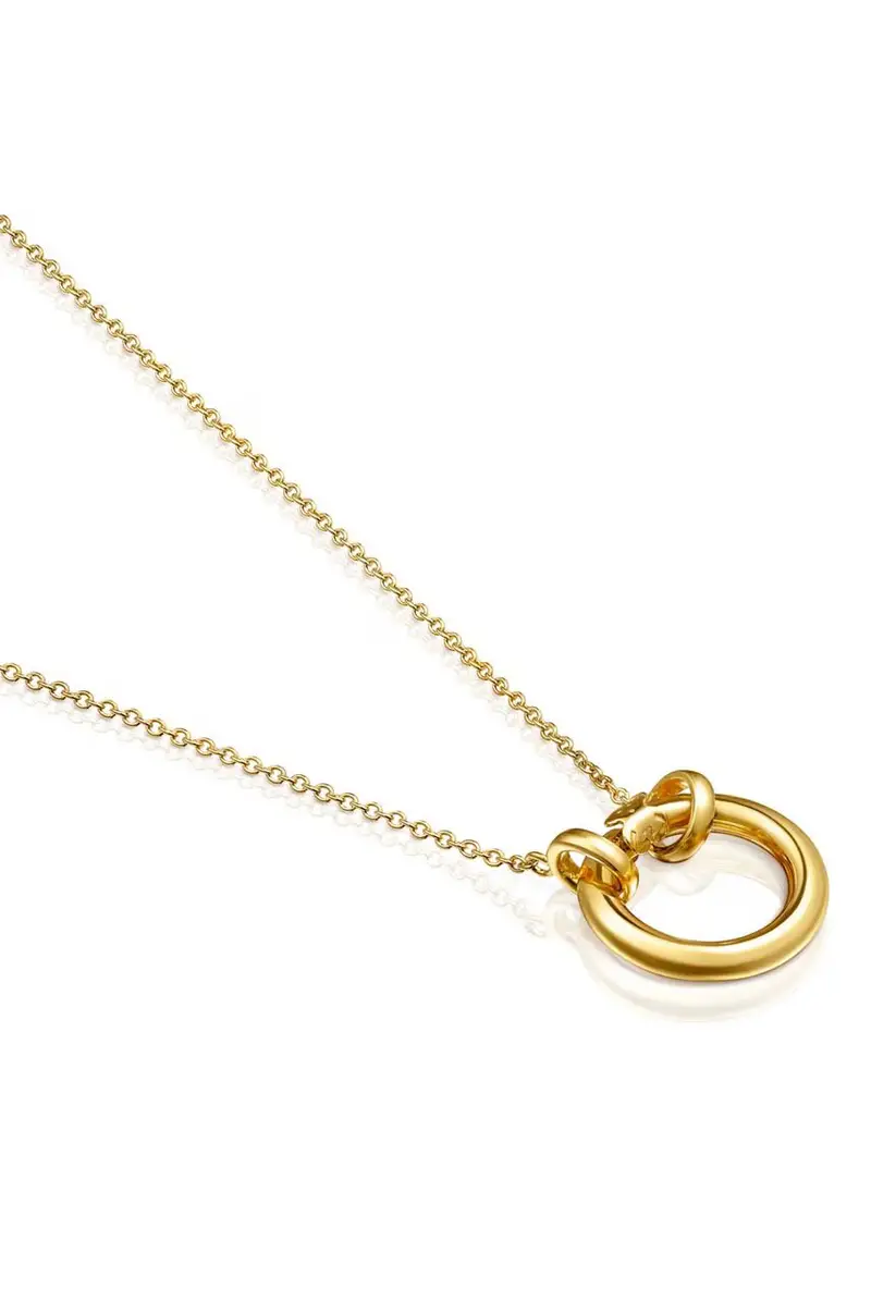 collana in argento placcato oro miniatura 3