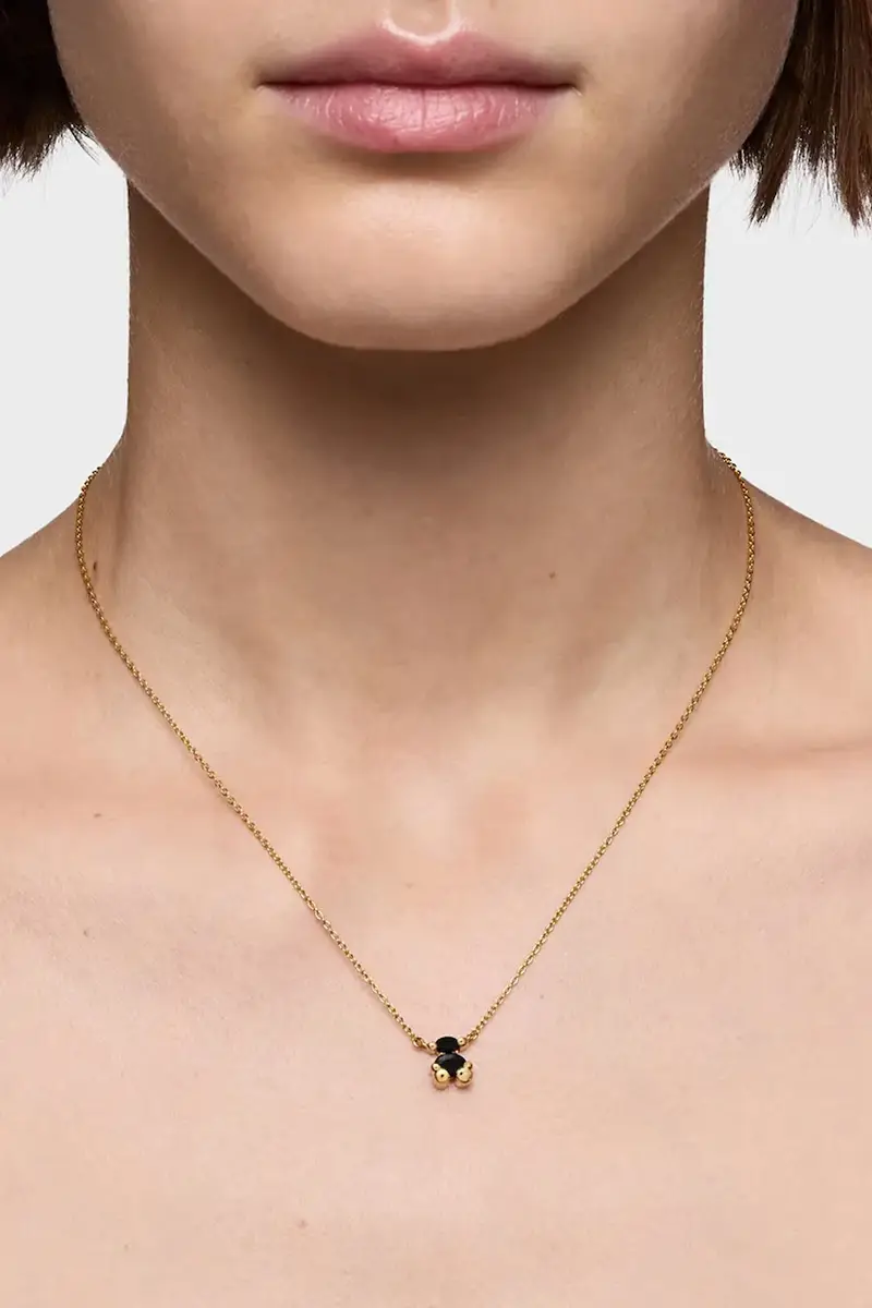 collana in argento placcato oro Bold Bear Gem 1004225700 miniatura 4