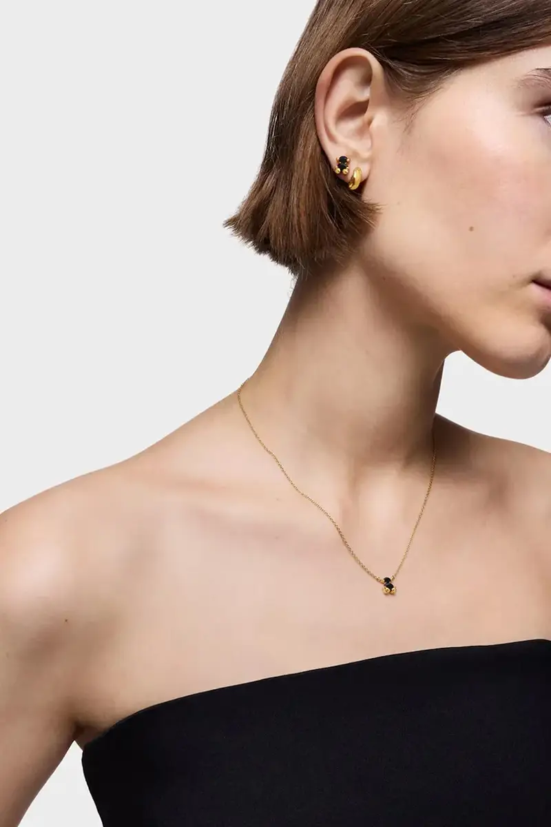 collana in argento placcato oro Bold Bear Gem 1004225700 miniatura 5