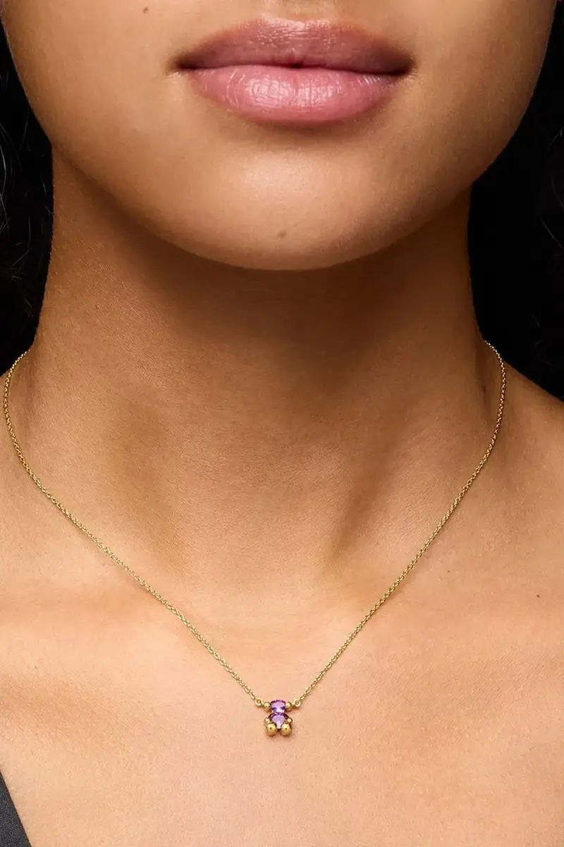 collana in argento placcato oro Bold Bear Lab 1004254300 miniatura 4