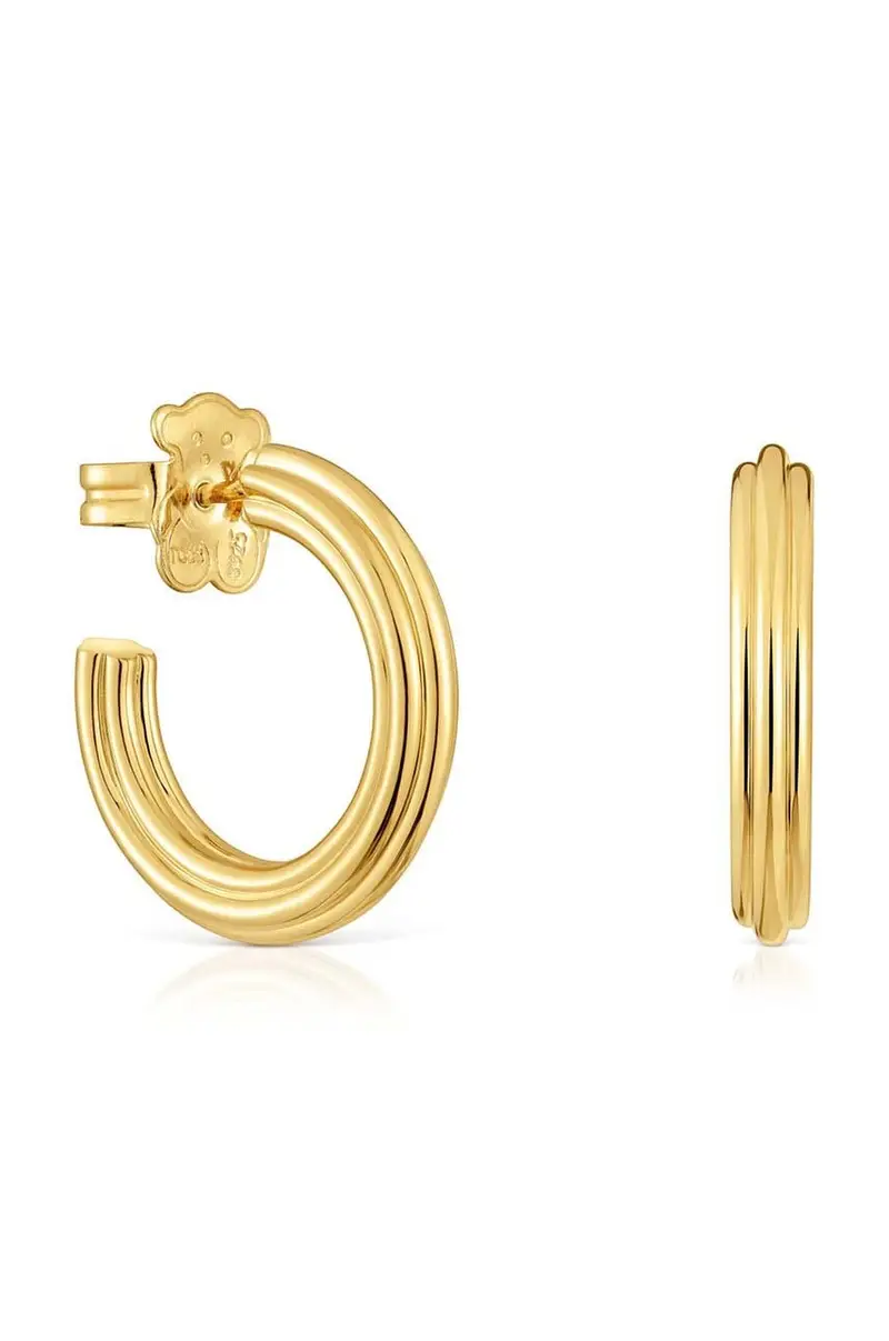 orecchini in argento placcato in oro 1950 1004243600