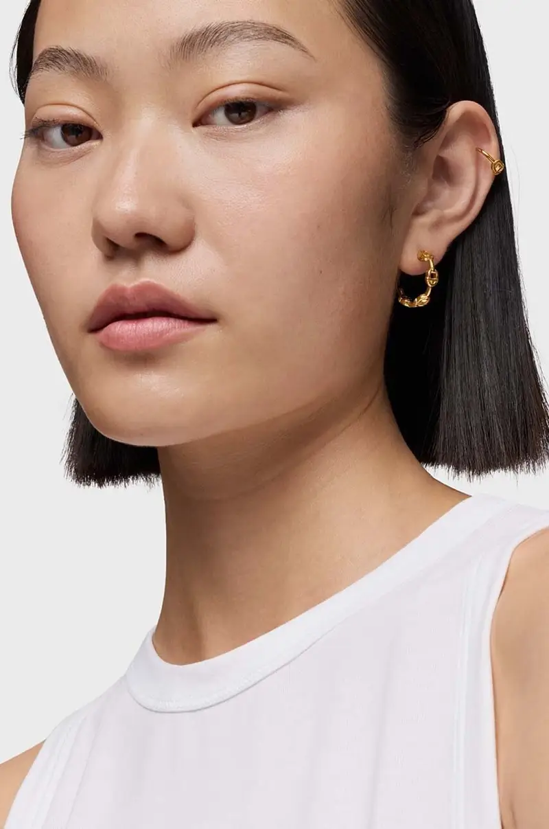 orecchini in argento placcato in oro Manifesto miniatura 4