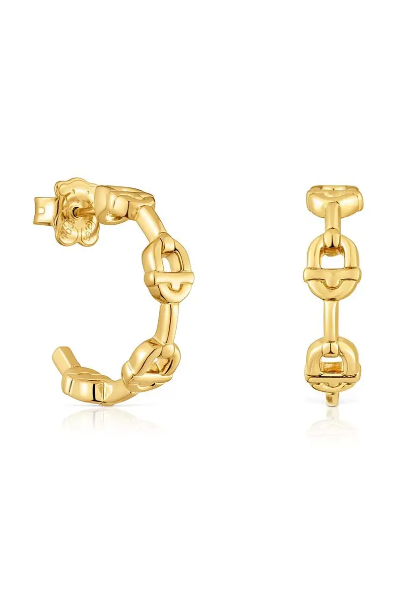 orecchini in argento placcato in oro Manifesto