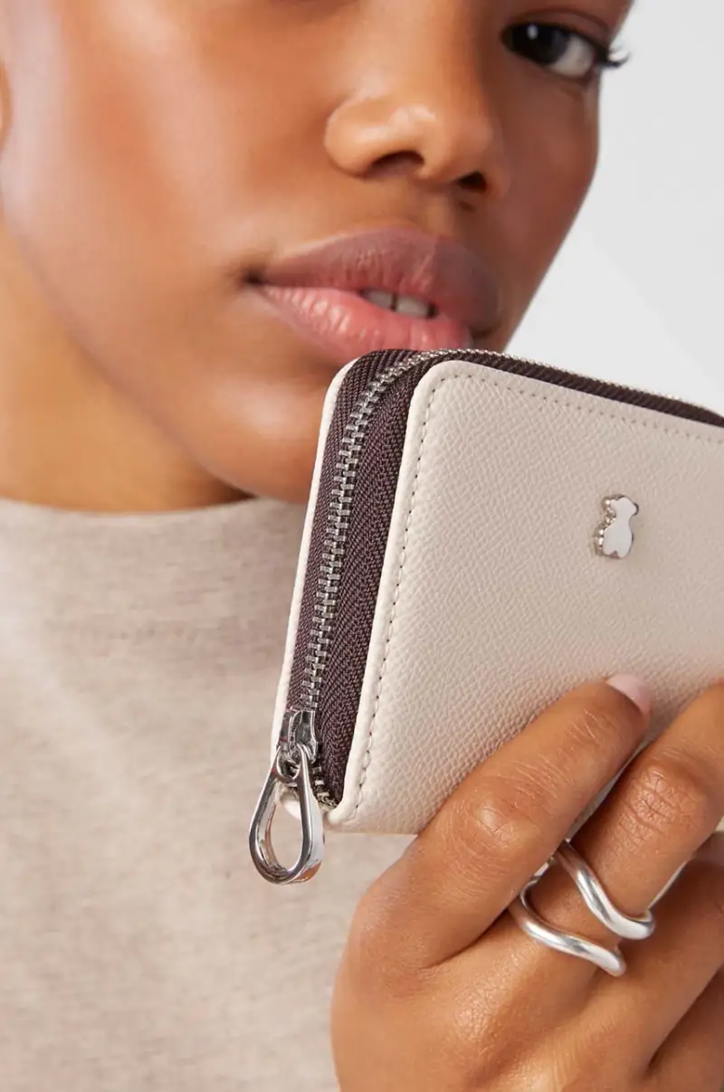 portafoglio Beige miniatura 5