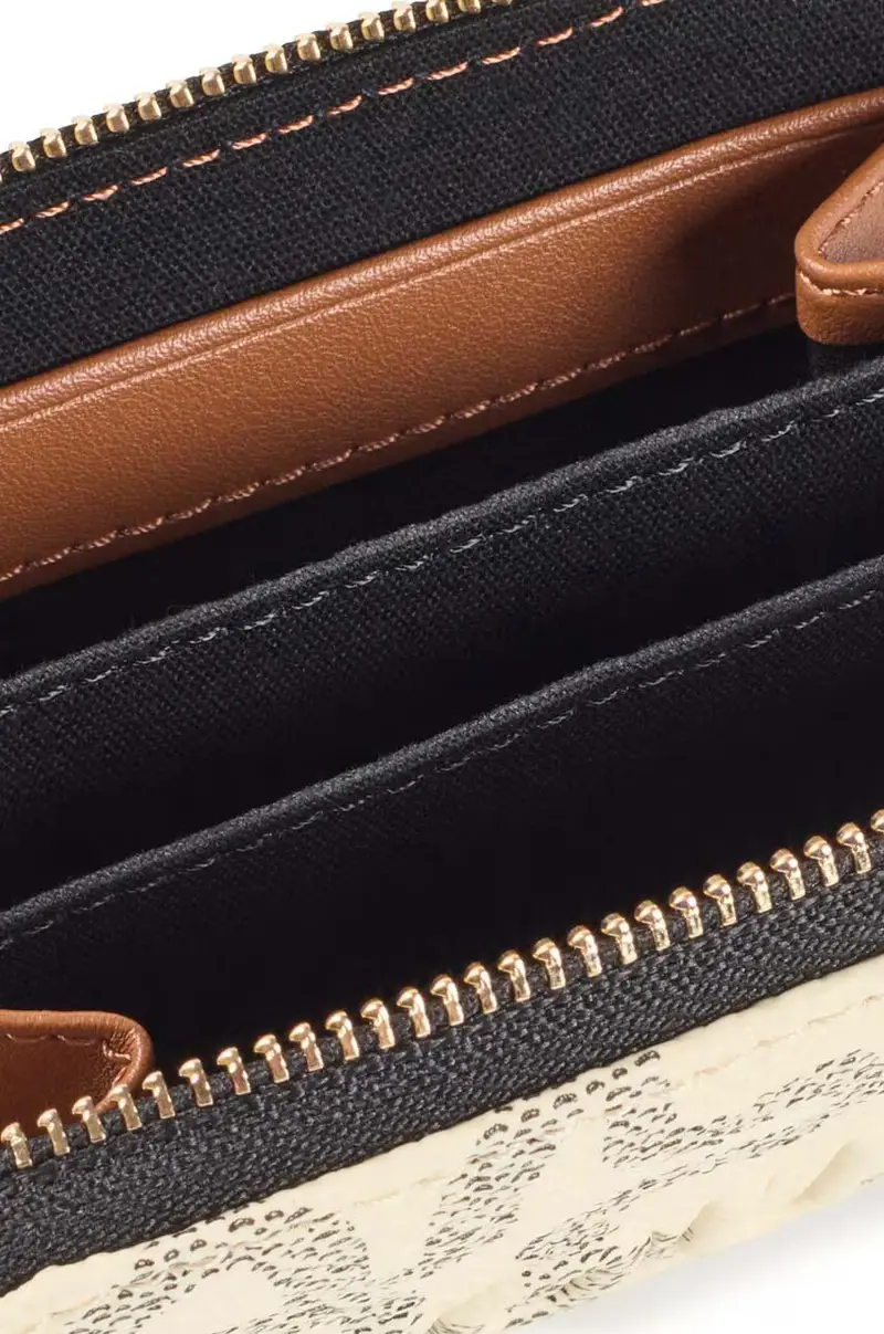 portafoglio donna Beige miniatura 3