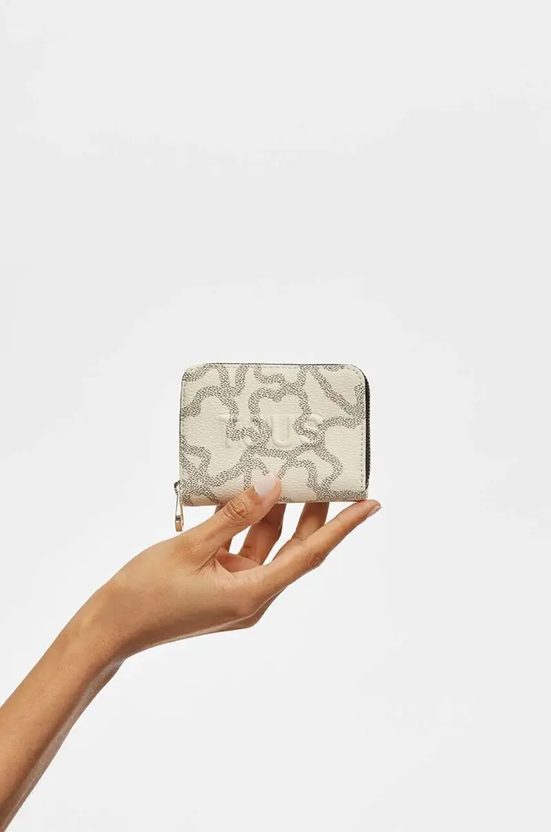 portafoglio donna Beige miniatura 4