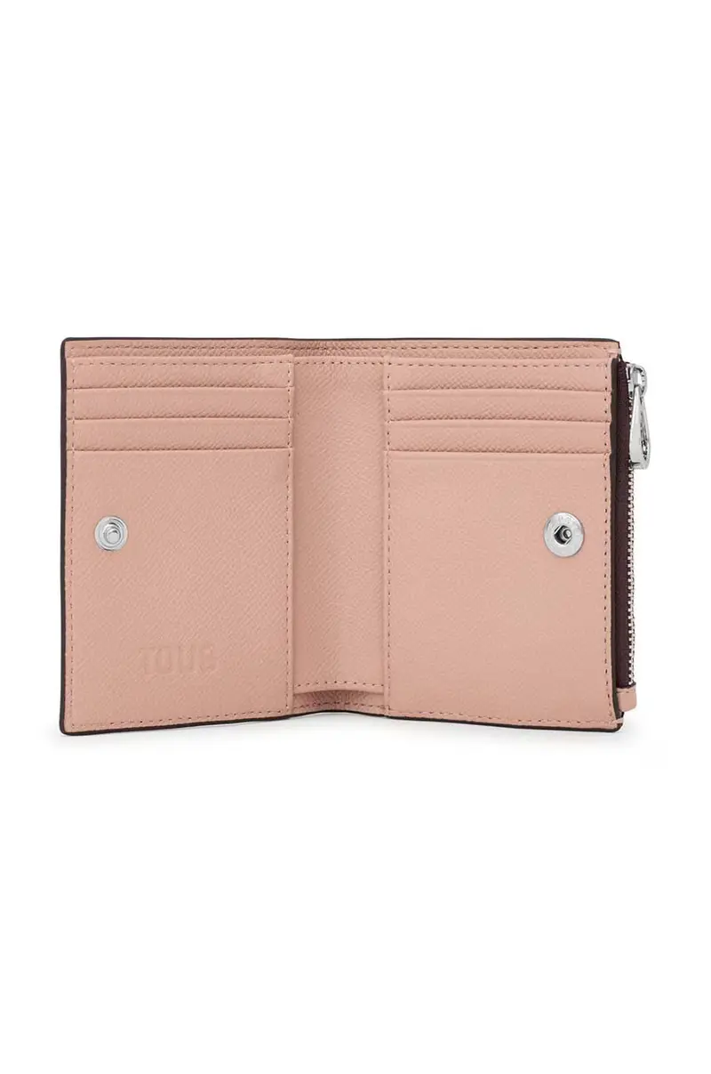 portafoglio donna Beige miniatura 3