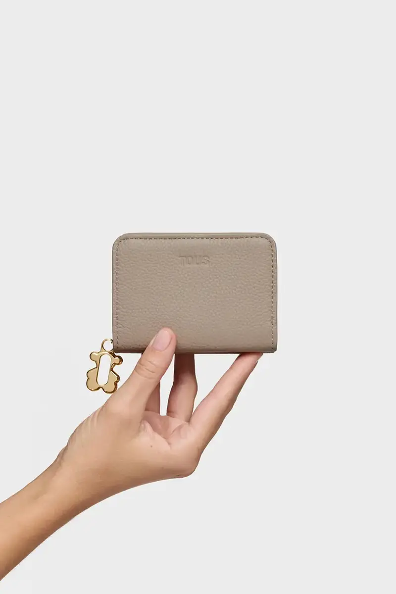 portafoglio in pelle FOLD donna colore grigio 2002306044 miniatura 5