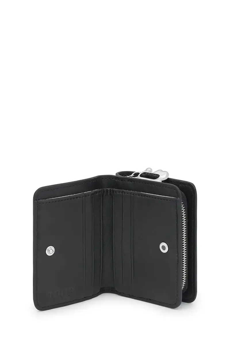 portafoglio in pelle FOLD donna colore nero 2002306051 miniatura 3