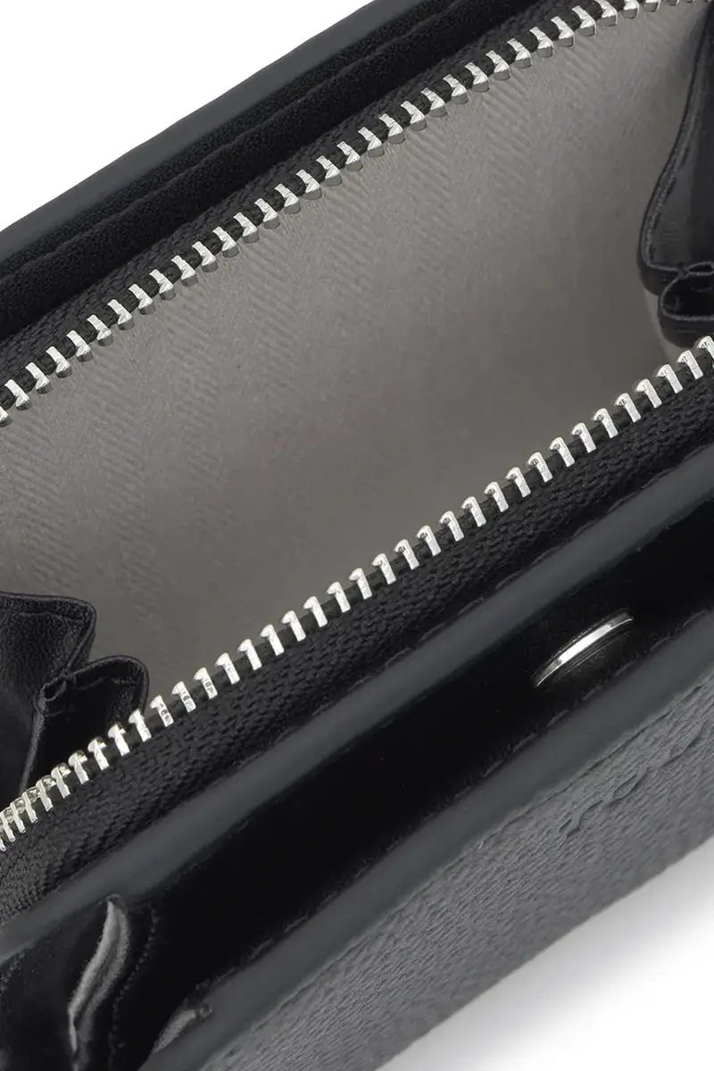 portafoglio in pelle FOLD donna colore nero 2002306051 miniatura 4