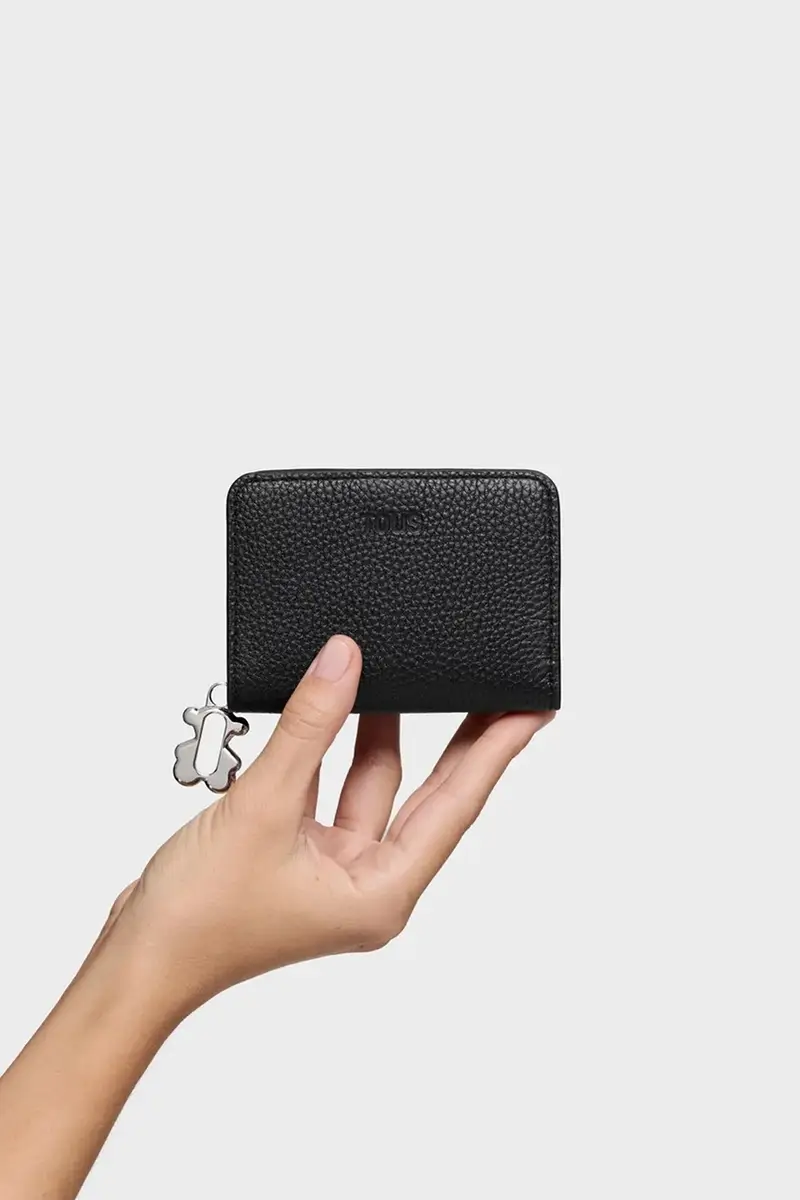 portafoglio in pelle FOLD donna colore nero 2002306051 miniatura 5