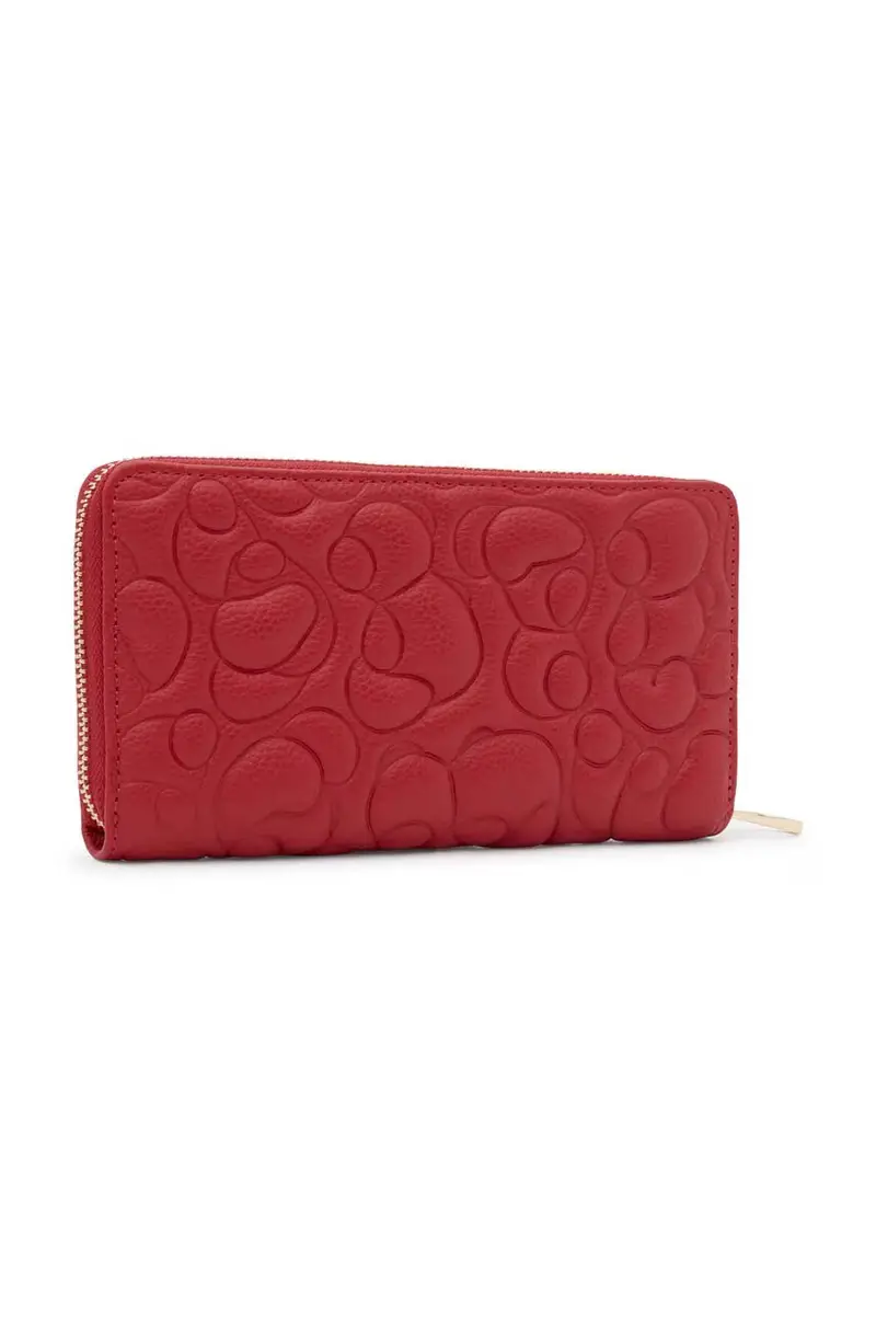 portafoglio in pelle Rosso miniatura 2