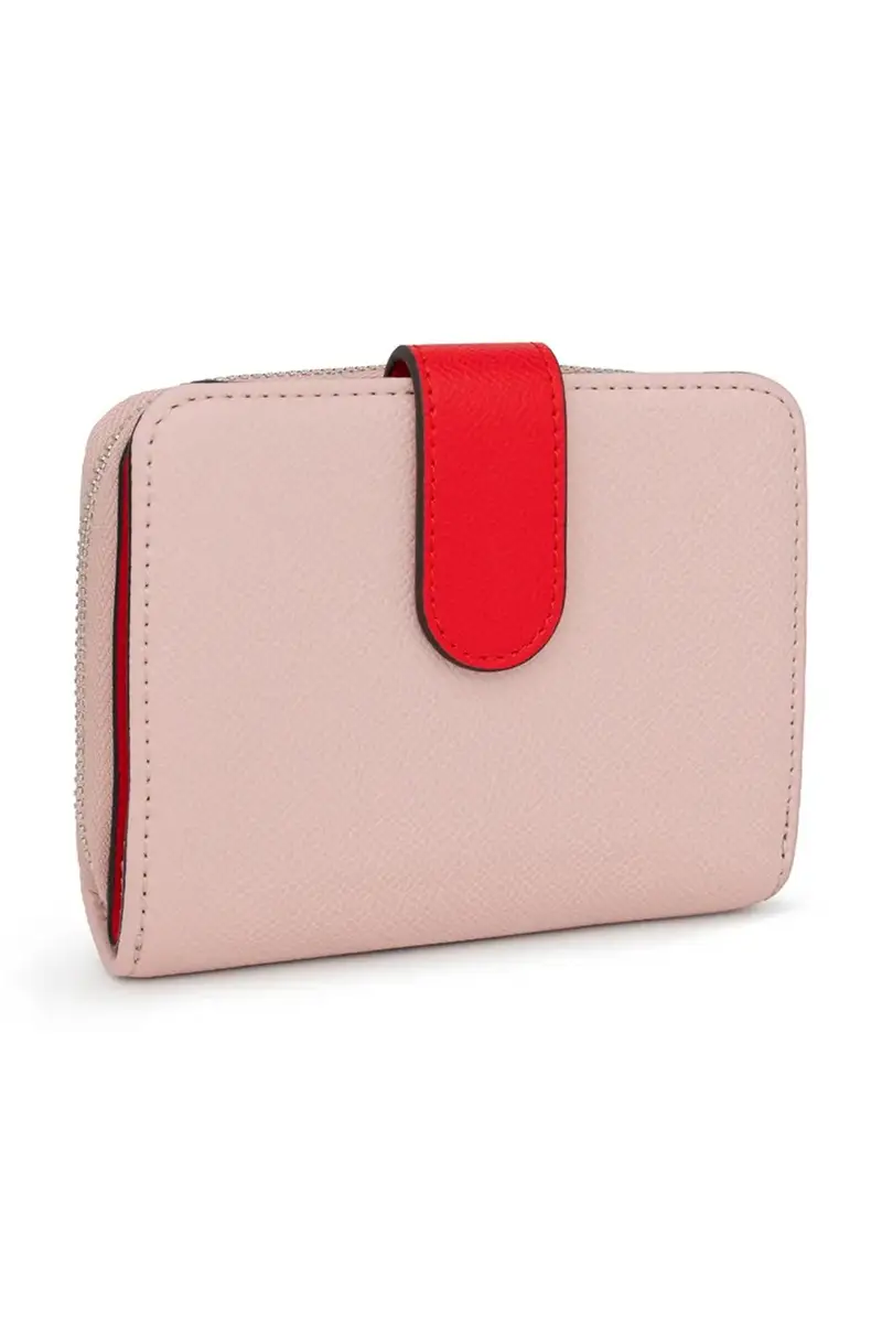portafoglio NEW DUBAI SAFFIANO Rosa miniatura 2