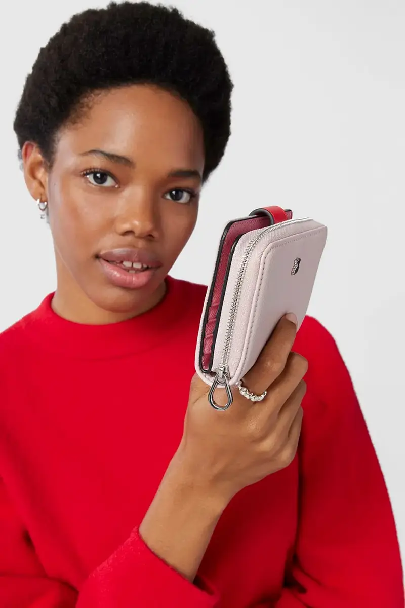 portafoglio NEW DUBAI SAFFIANO Rosa miniatura 4