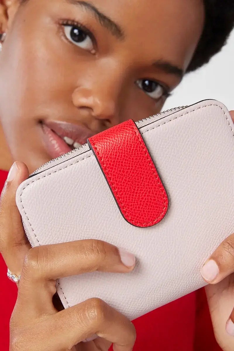 portafoglio NEW DUBAI SAFFIANO Rosa miniatura 5