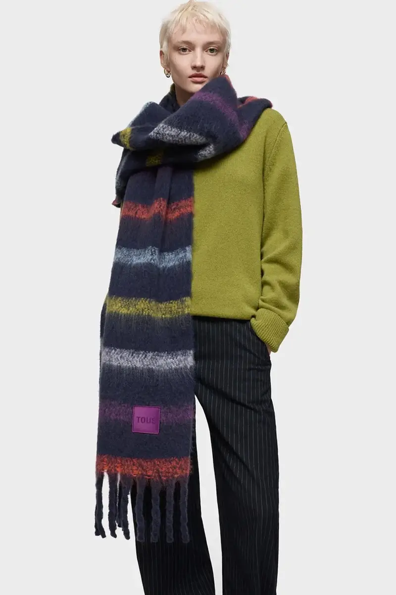 sciarpa TEXTIL donna colore blu navy 2002138334 miniatura 3