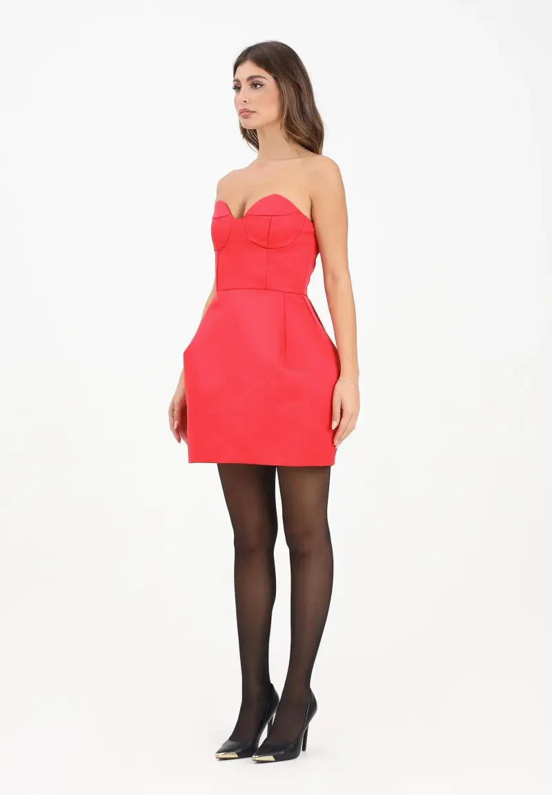 Abito corto Baxley rosso da donna