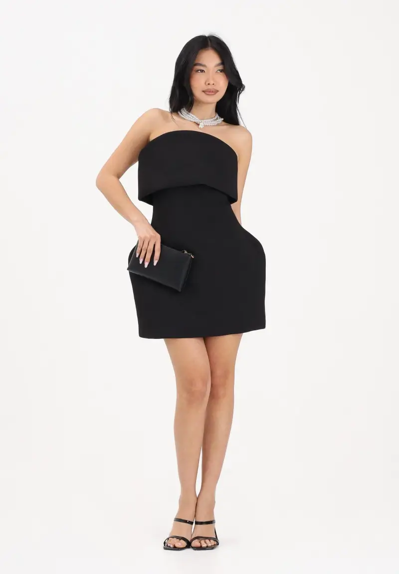 Abito corto nero da donna miniatura 2