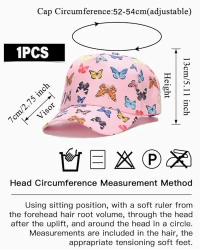 TPZORJX Cappello Baseball Bambino, cappellino bambina， Berretto Bambino con Visiera Regolabile, Cappellino da Baseball miniatura 2