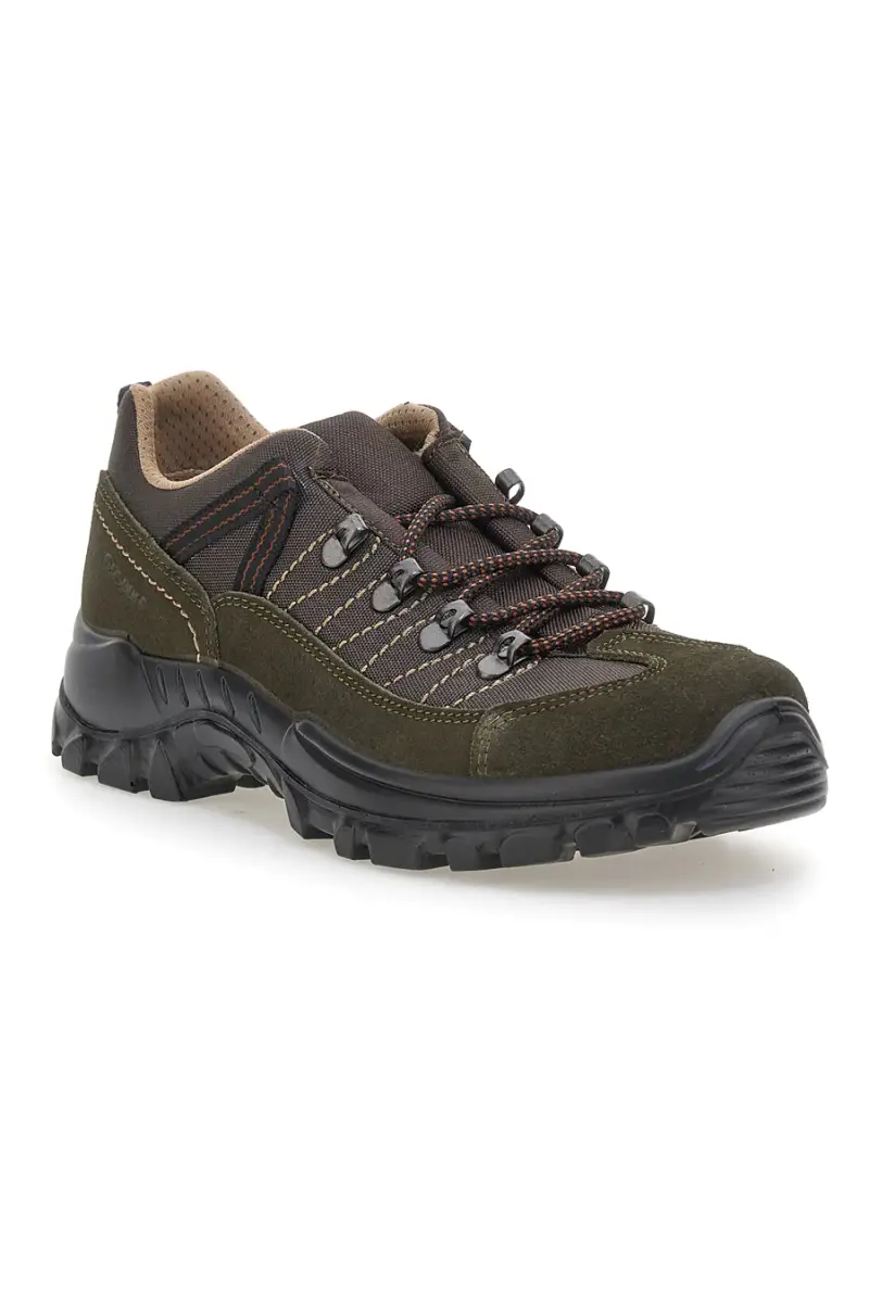 Scarpe da trekking verde militare con suola carrarmato Track down 13358S34 [OLIVA] miniatura 2