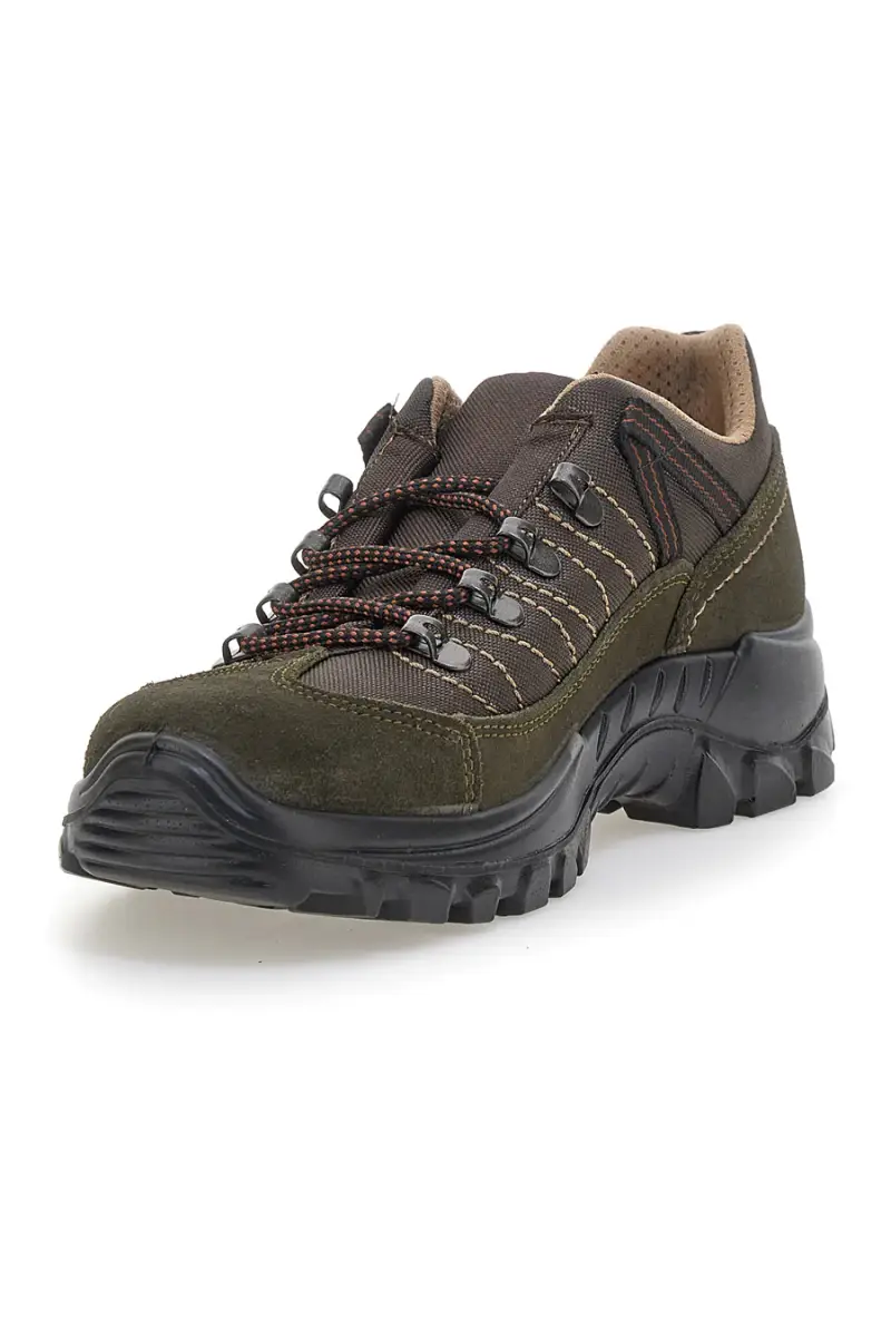 Scarpe da trekking verde militare con suola carrarmato Track down 13358S34 [OLIVA] miniatura 3
