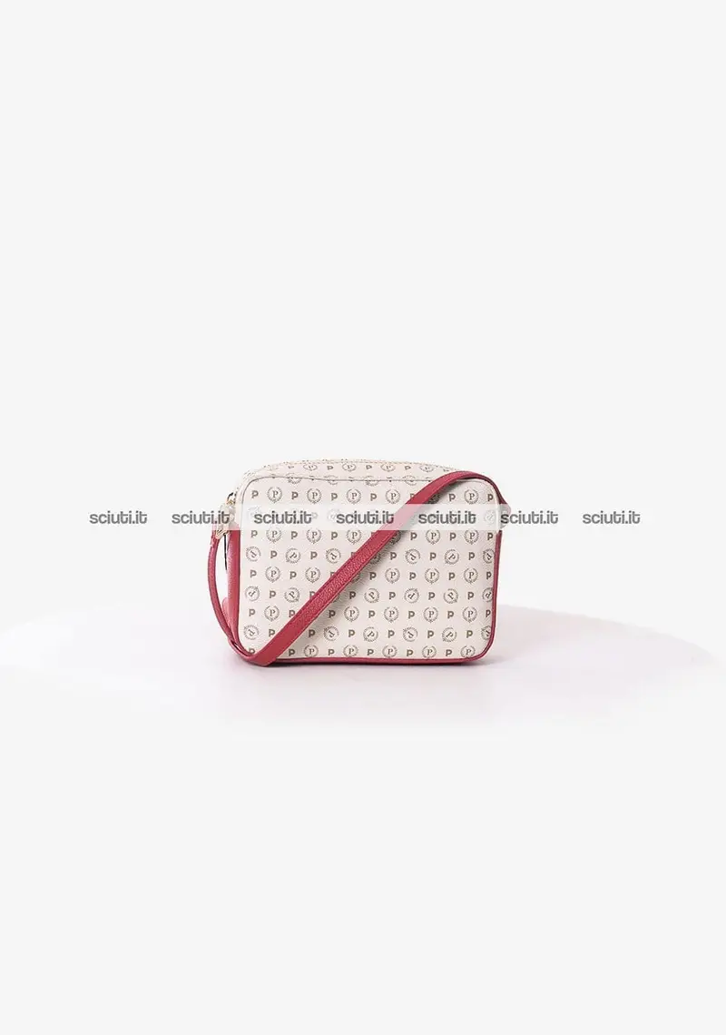 Tracolla piccola Pollini Heritage donna bianco avorio rosso