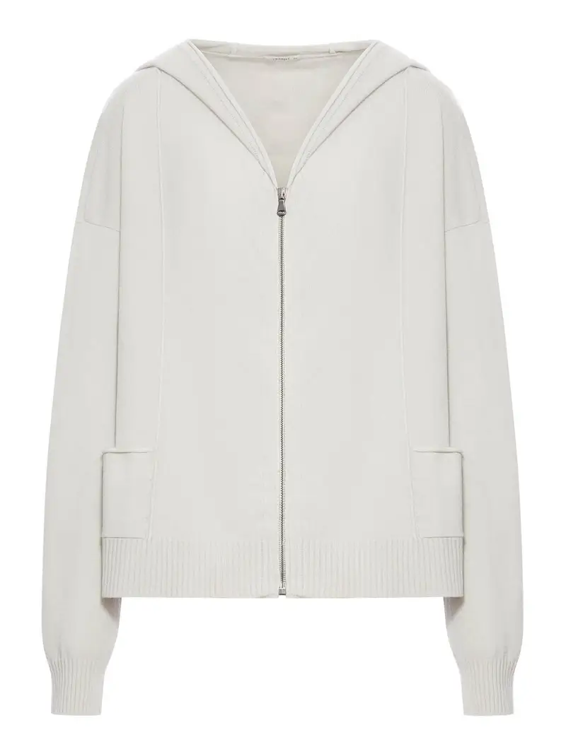 Felpa con cappuccio oversize Bianco