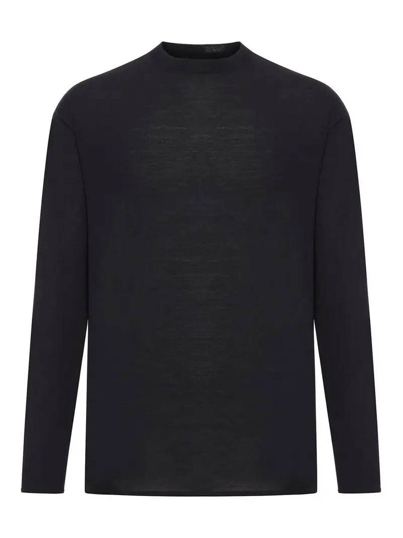 Maglione in lana girocollo Nero