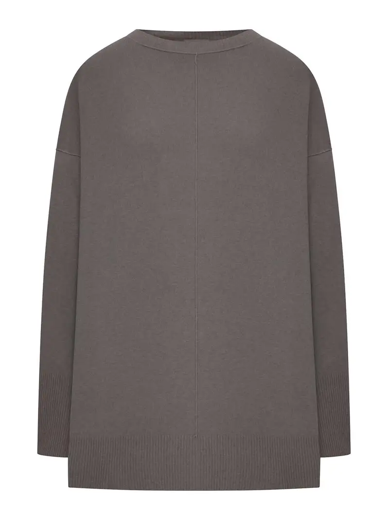 Maglione in Misto Lana Grigio