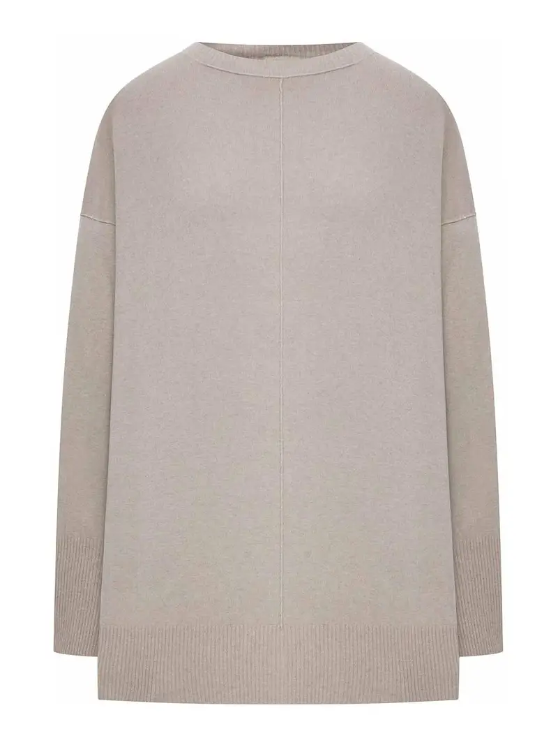 Maglione in Misto Lana Grigio