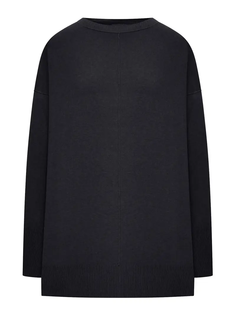 Maglione in Misto Lana Nero