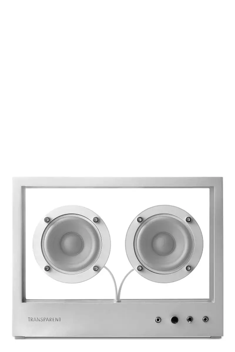 Altoparlante 'Small Transparent Speaker' Argento
