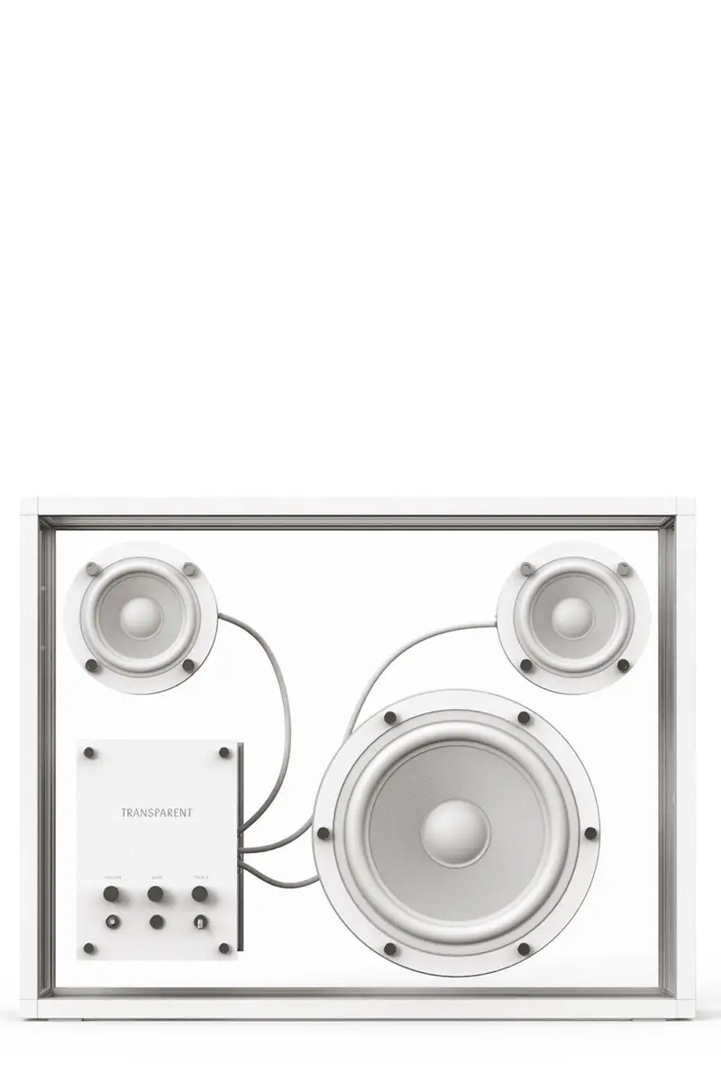 Altoparlante 'Transparent Speaker' Bianco