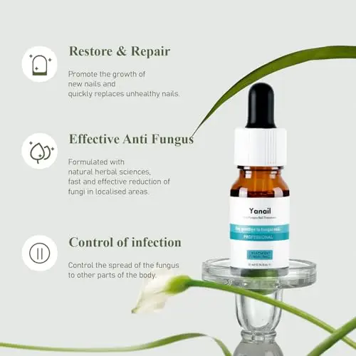 Trattamento Micosi Unghie Piede –Yanail Antimicotico per Funghi Unghie Piedi e Mani, Soluzione per Unghie Spesse miniatura 2