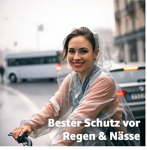 Travelfreund® Giacca impermeabile usa e getta con cappuccio – taglia unica – Cappellino antipioggia – mantello miniatura 2