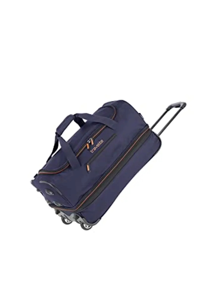 travelite trolley da viaggio con ruote misura media, espandibile, BASICS, trolley morbido per bagagli, borsone con ruote, 55 cm, 51-64 litri