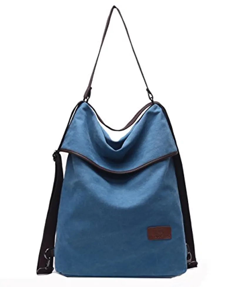 Travistar Borsa Donna,Borsa Tracolla Donna Borse a Mano Zaino Multifunzione Borsa Tela Grandi Borse a Spalla nero per