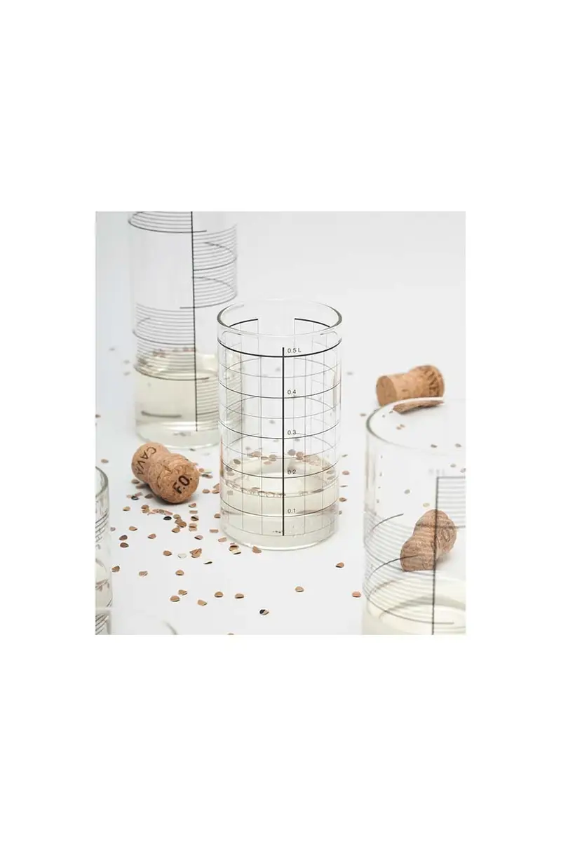 set bicchieri Double Lines 500 ml pacco da 4 Transparente miniatura 4