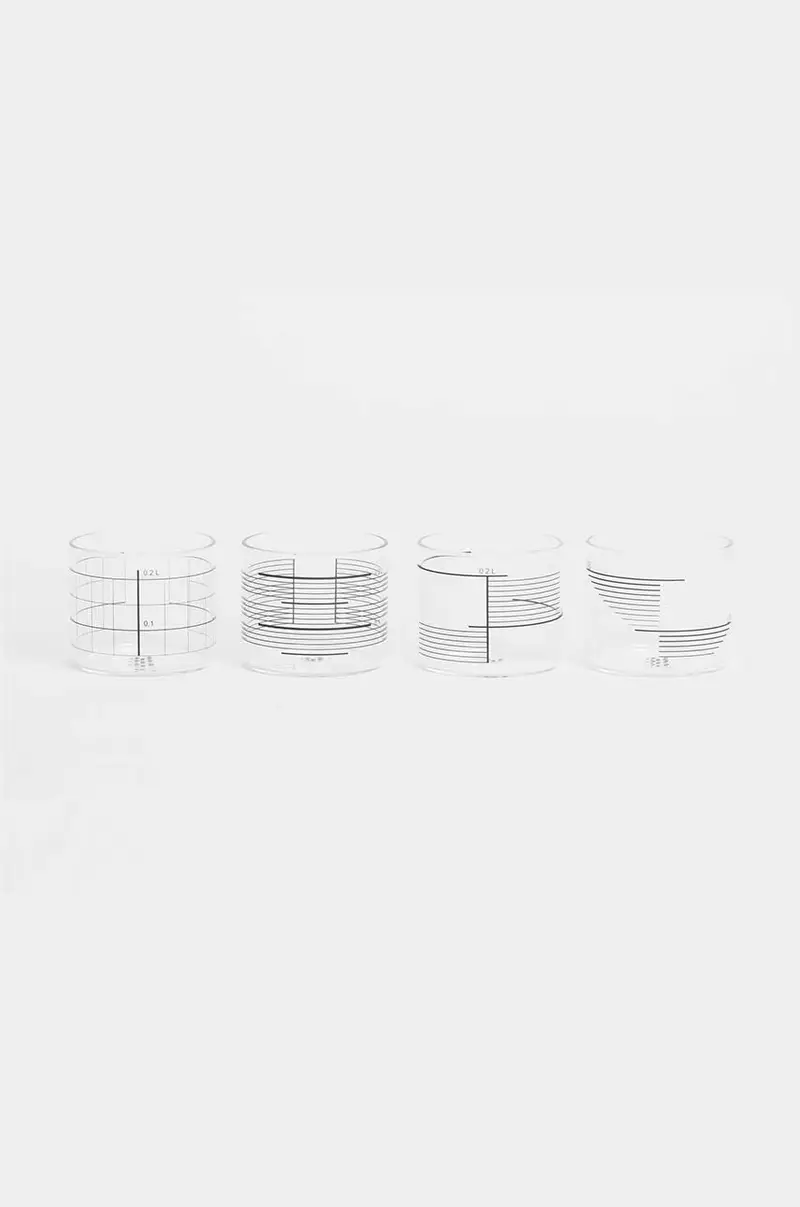 set bicchieri Mix 200 ml pacco da 4 Transparente