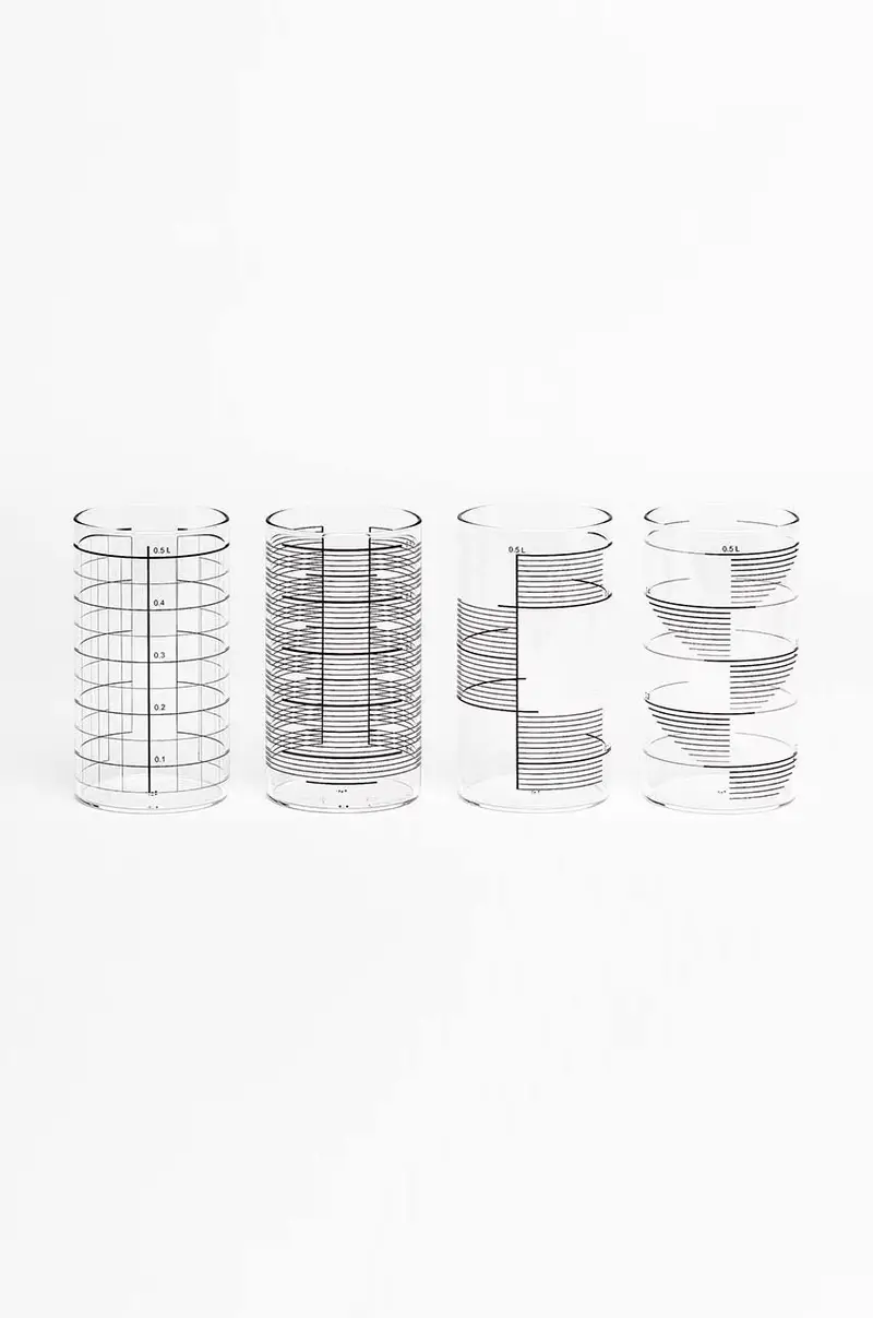 set bicchieri Mix 500 ml pacco da 4 Transparente