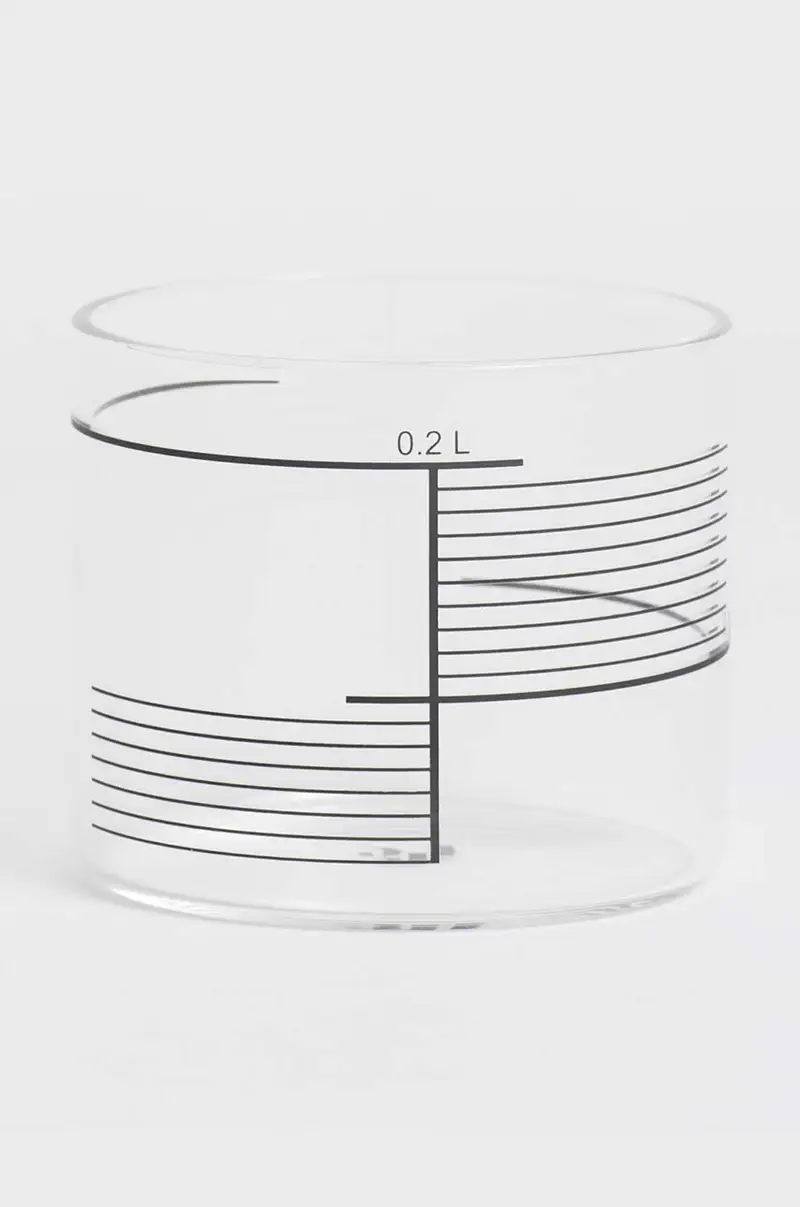 set bicchieri Square Stripes 200 ml pacco da 4 Transparente