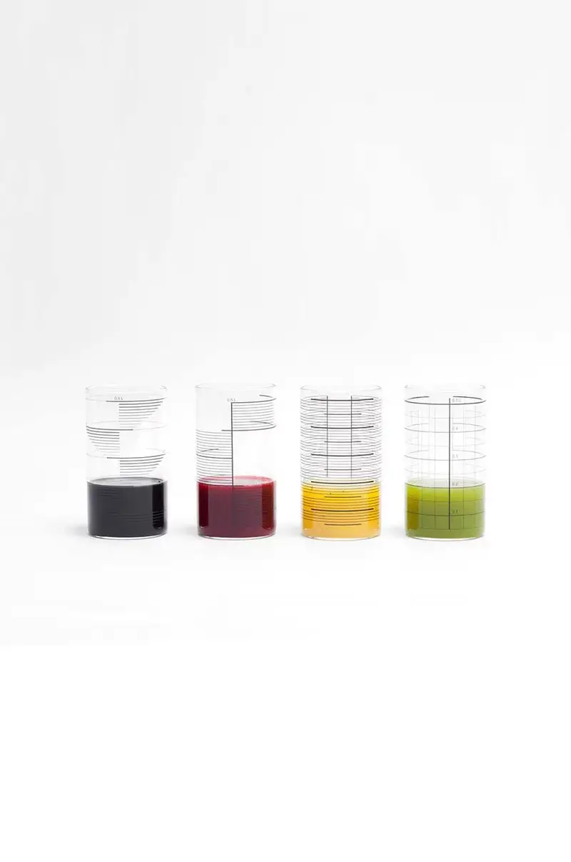 set bicchieri Square Stripes 500 ml pacco da 4 Transparente miniatura 2