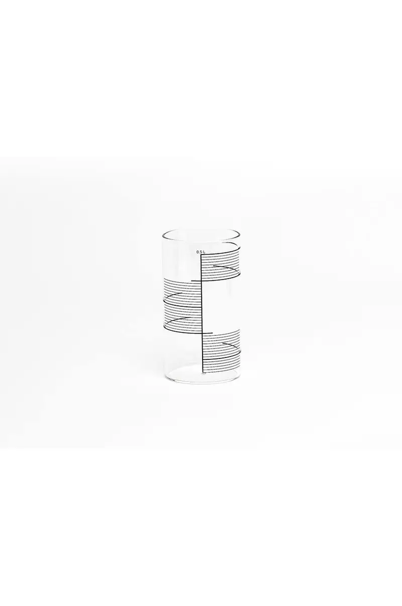 set bicchieri Square Stripes 500 ml pacco da 4 Transparente