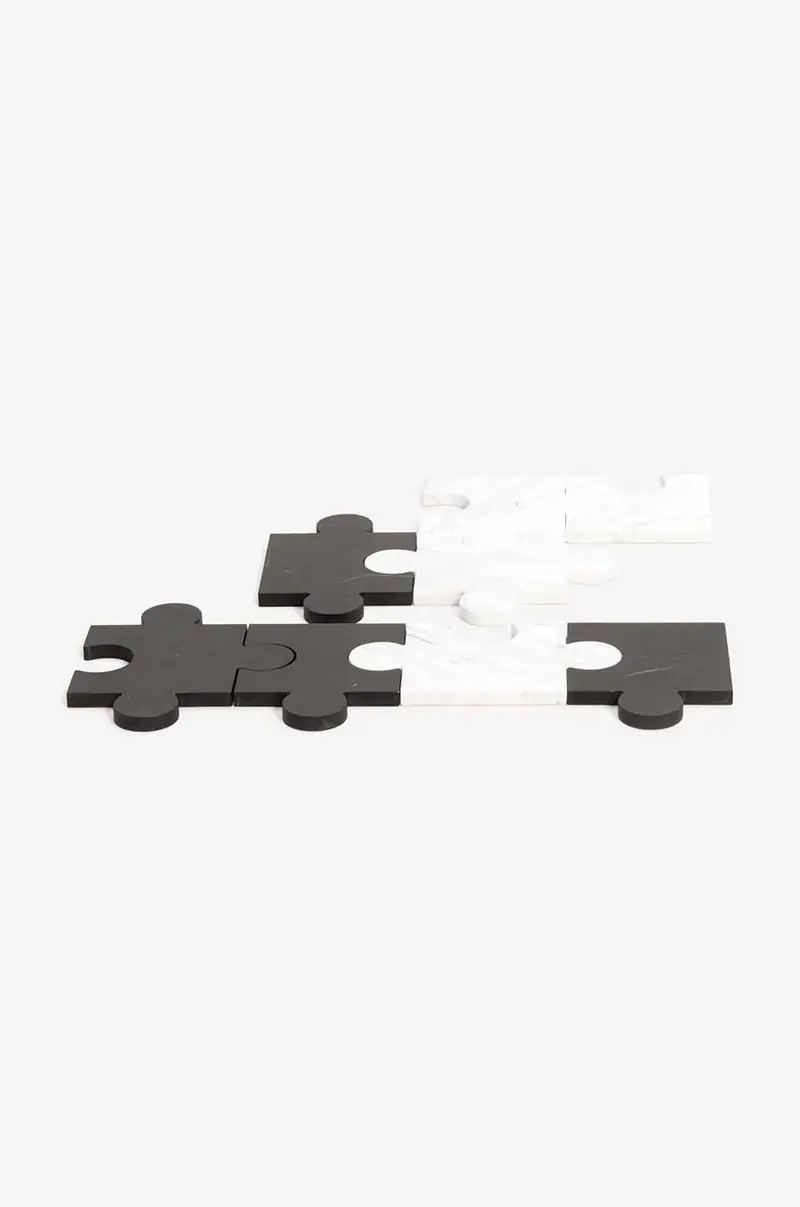 sottobicchiere Stonecut Puzzle pacco da 4 Nero miniatura 4
