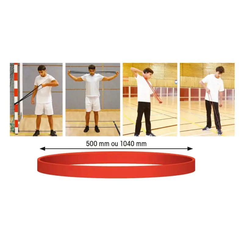 Fascia di resistenza elastica 1 m x 13 mm x 4,5 mm