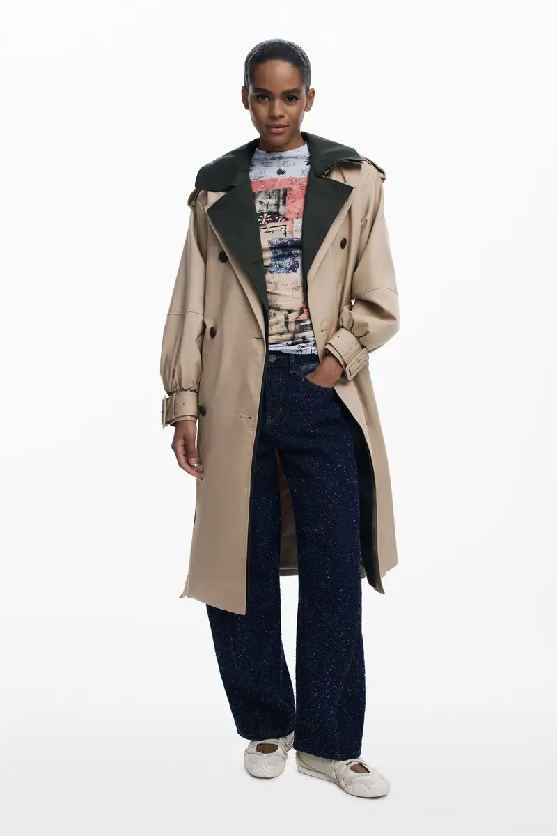 Desigual Trench Marrone 2066000
