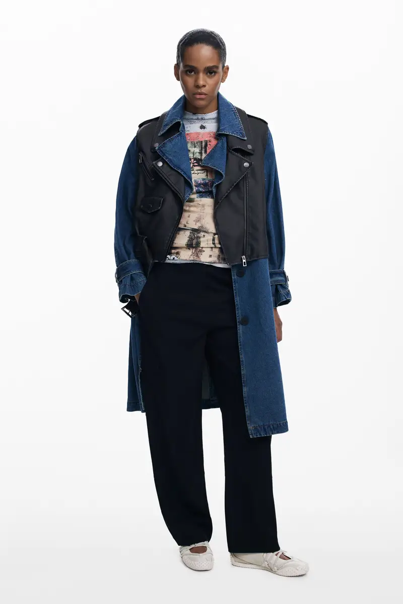 Desigual Trench Blu 2066212