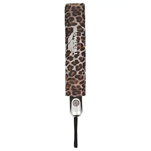 Trespass Ombrello unisex Maggiemay con maniche, stampa leopardata, marrone, taglia unica miniatura 2