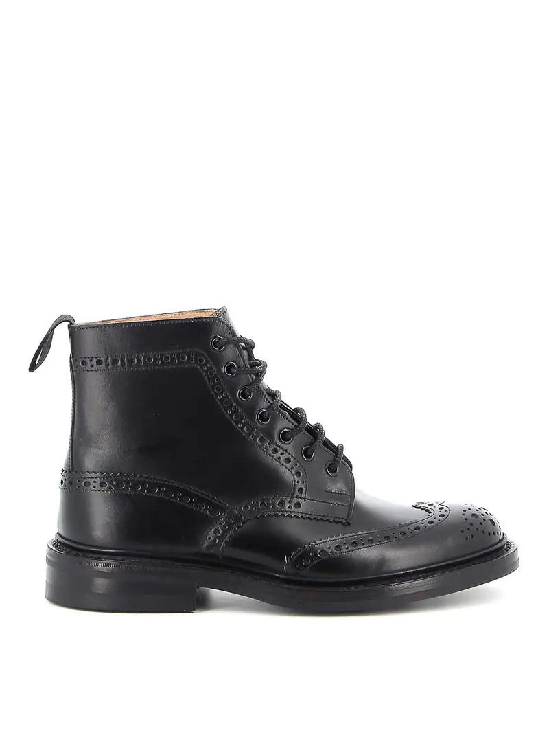 Stivaletto in pelle Nero