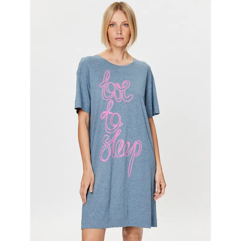 Camicia da notte 10214840 Blu Regular Fit